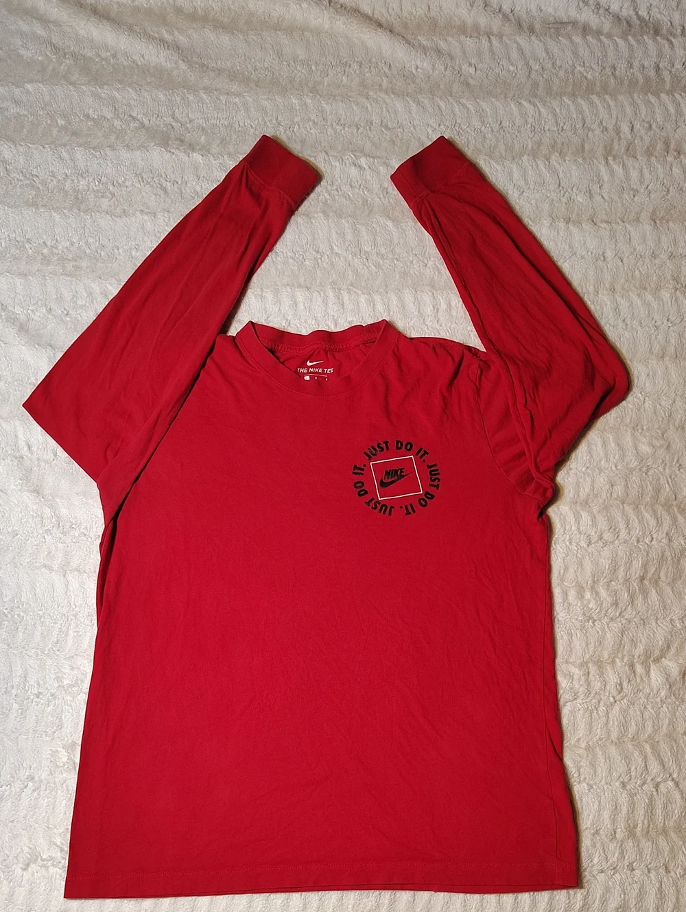 Nike Red Long-Sleeve Graphic Tee